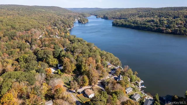 a view of an outdoor space and a mountain view