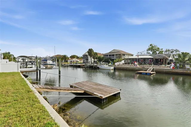 a view of a lake with houses