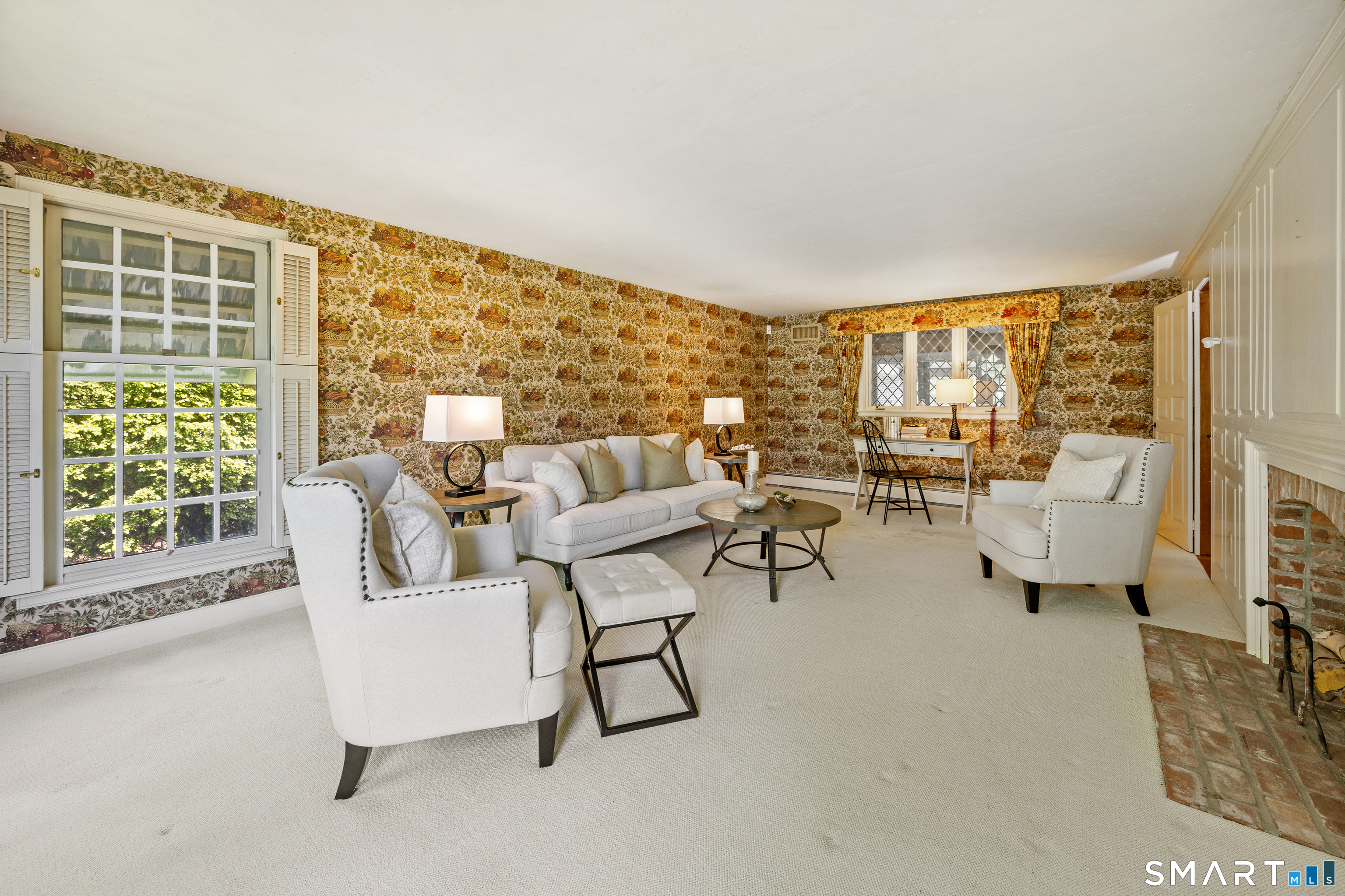 52 Susan Lane Meriden, CT 06450 - Photo 8 of 28 a living room with furniture and a floor to ceiling window