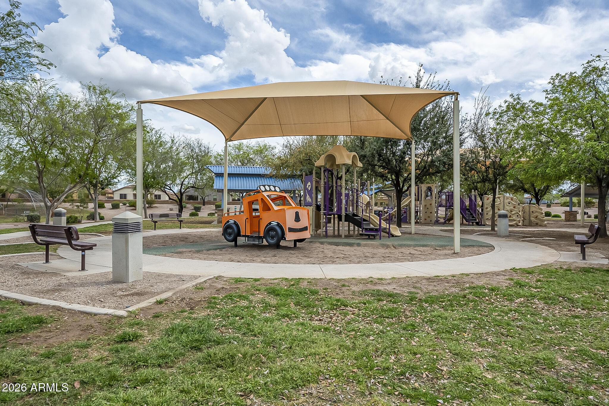 515 West Love Road San Tan Valley, AZ 85143 - Photo 42 of 74 a view of a park with swings and slides