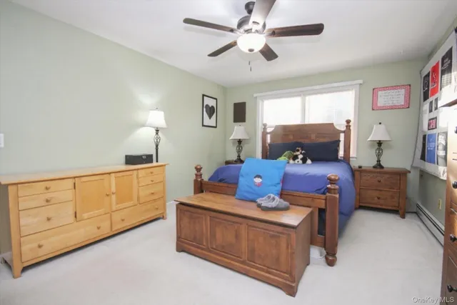 a bed room with furniture