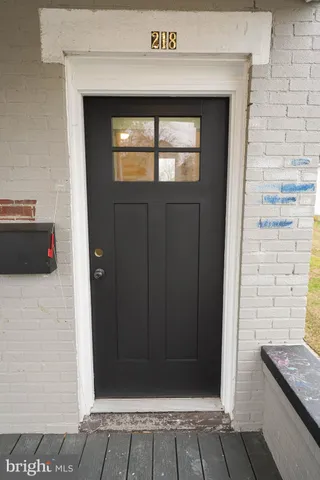 a view of an entryway door