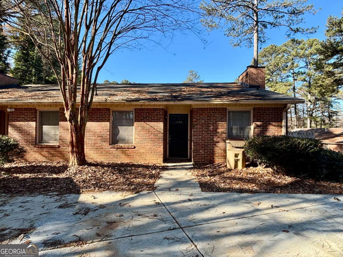 a front view of a house