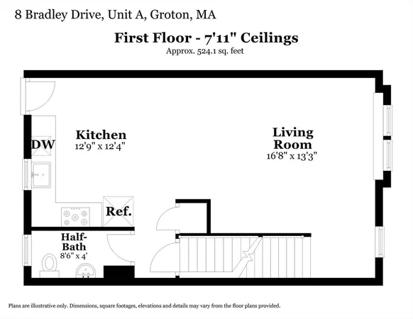 $424,900 | 8 Bradley Drive, Unit A, Groton, MA 01450