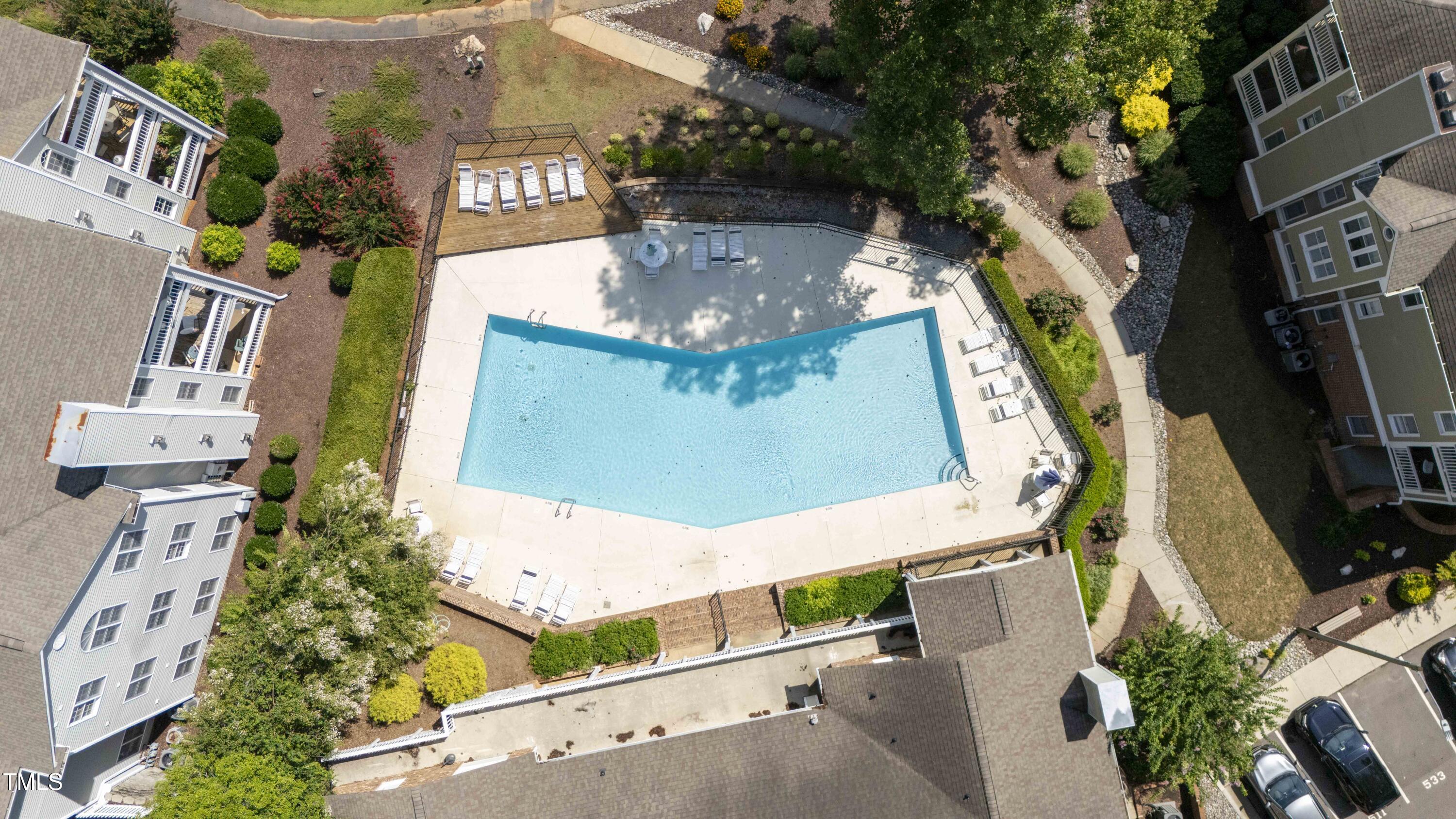 720 Springfork Drive Cary, NC 27513 - Photo 34 of 34 an aerial view of a highlighted house