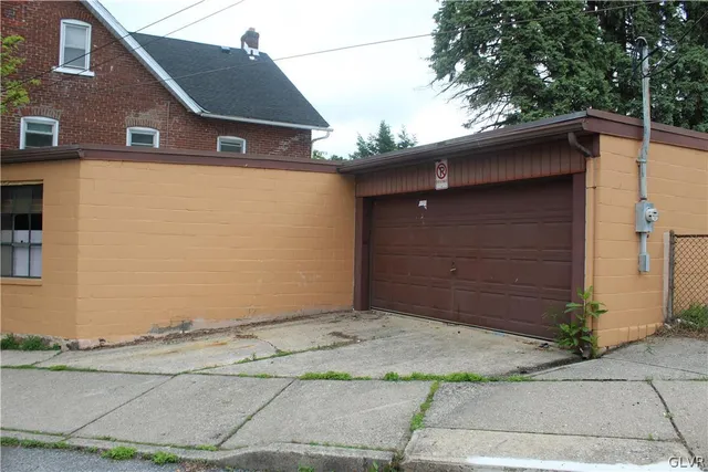 a backyard of a house