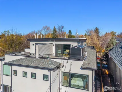 an aerial view of multiple houses