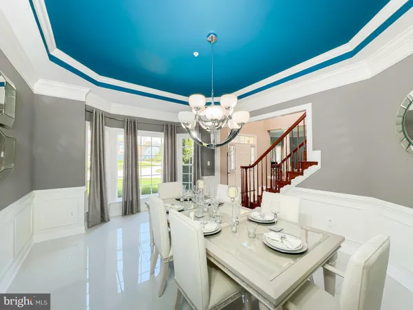 a large kitchen with lots of counter space