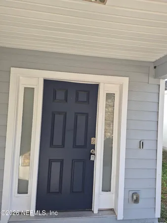 a view of front door