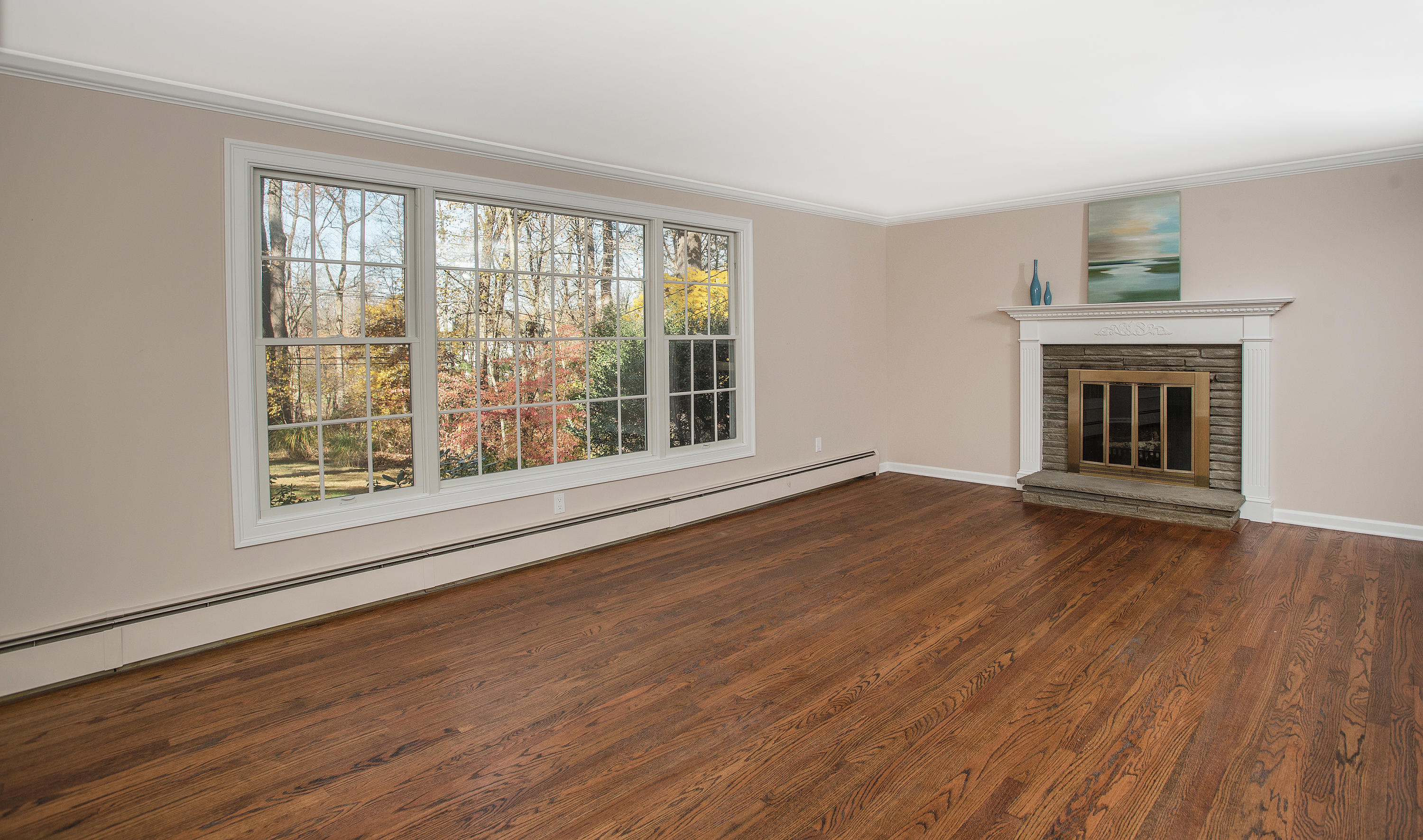 32 Putnam Road New Canaan, CT 06840 - Photo 4 of 25 Large living room with fireplace
