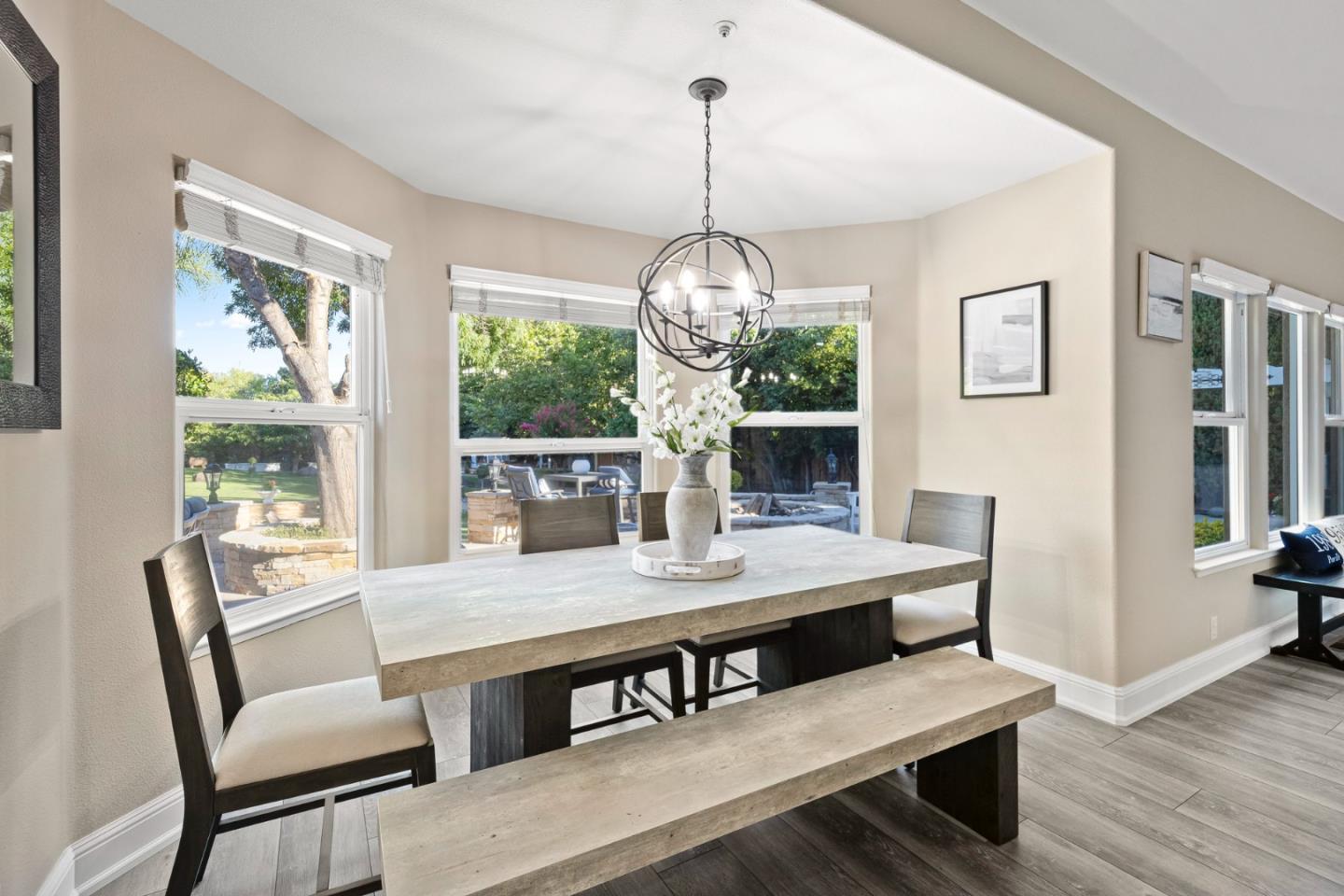 1980 Pear Drive Morgan Hill, CA 95037 - Photo 28 of 100 a view of a dining room with furniture window and wooden floor