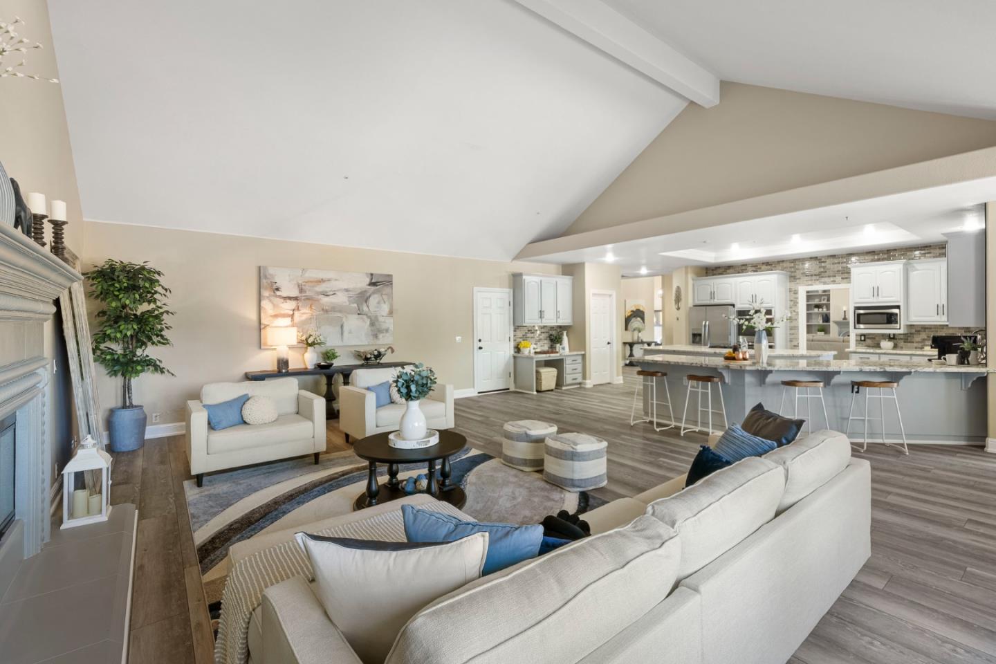 1980 Pear Drive Morgan Hill, CA 95037 - Photo 29 of 100 a living room with furniture and a view of kitchen