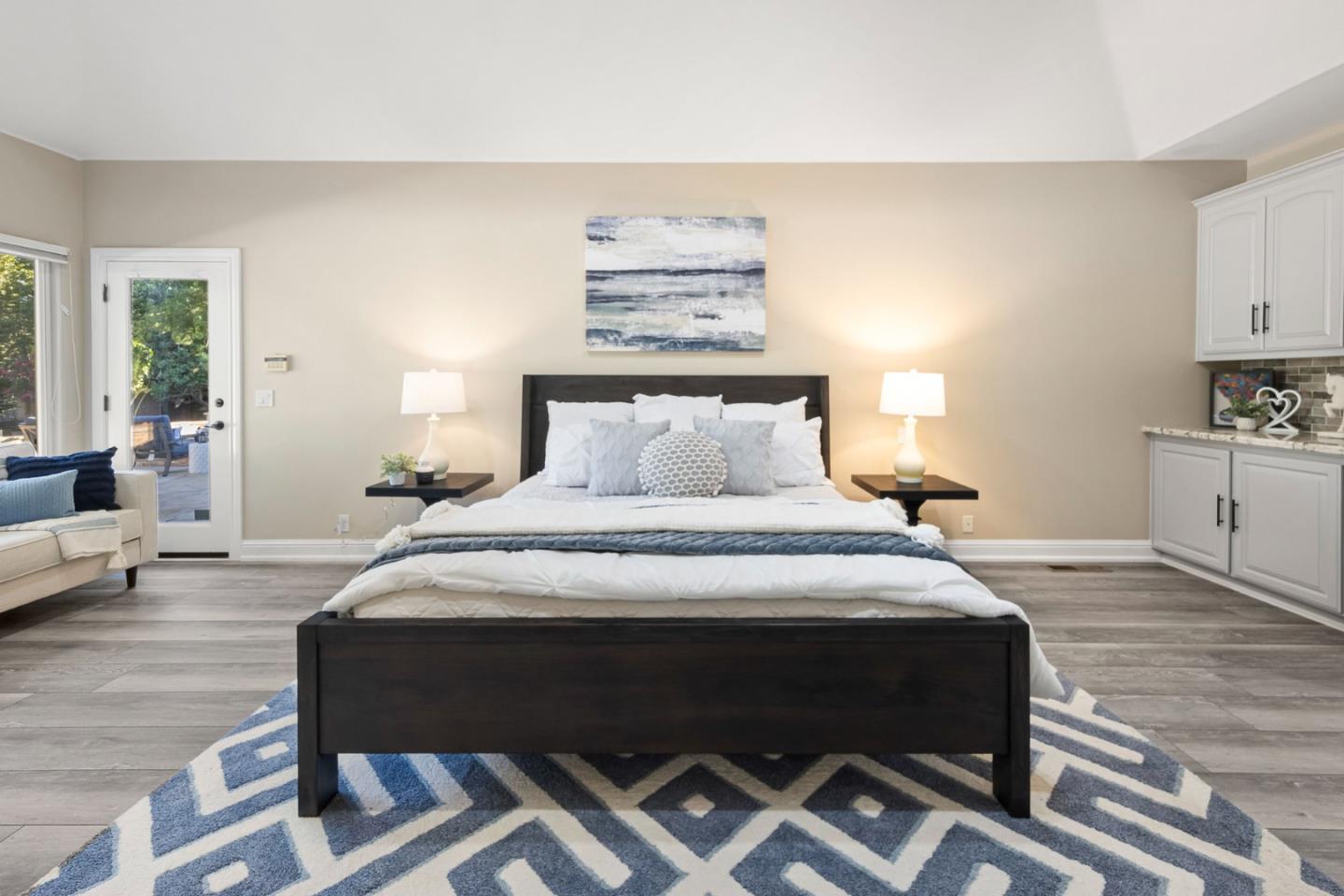 1980 Pear Drive Morgan Hill, CA 95037 - Photo 40 of 100 a bedroom with a bed and wooden floor