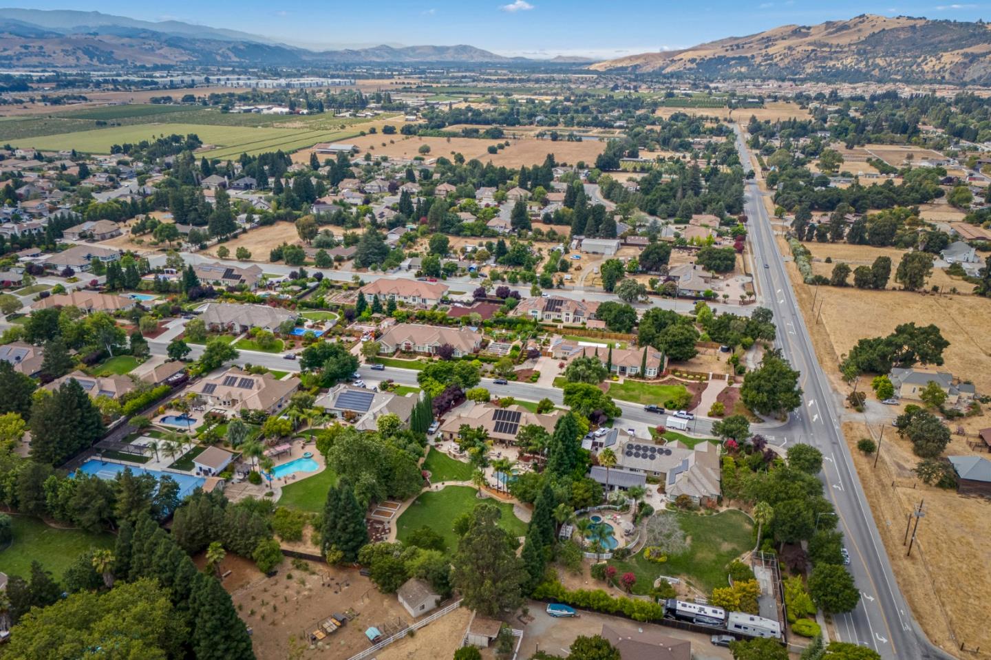 1980 Pear Drive Morgan Hill, CA 95037 - Photo 98 of 100 an aerial view of a city
