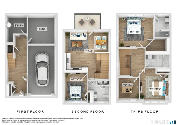 a black and white photo of a living room