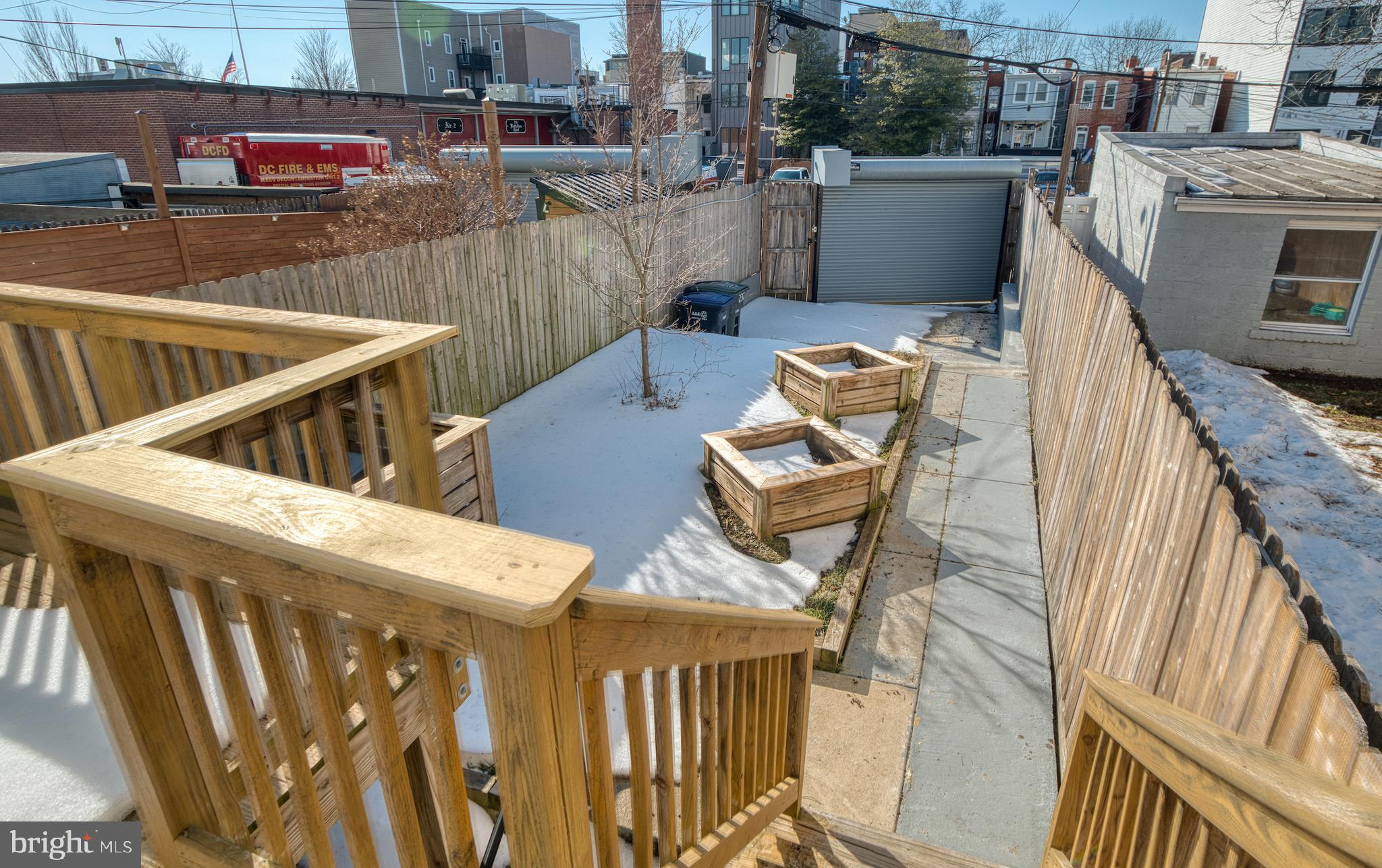 237 16th Street Southeast Washington, DC 20003 - Photo 41 of 47 Rear yard - w/ auto garage door