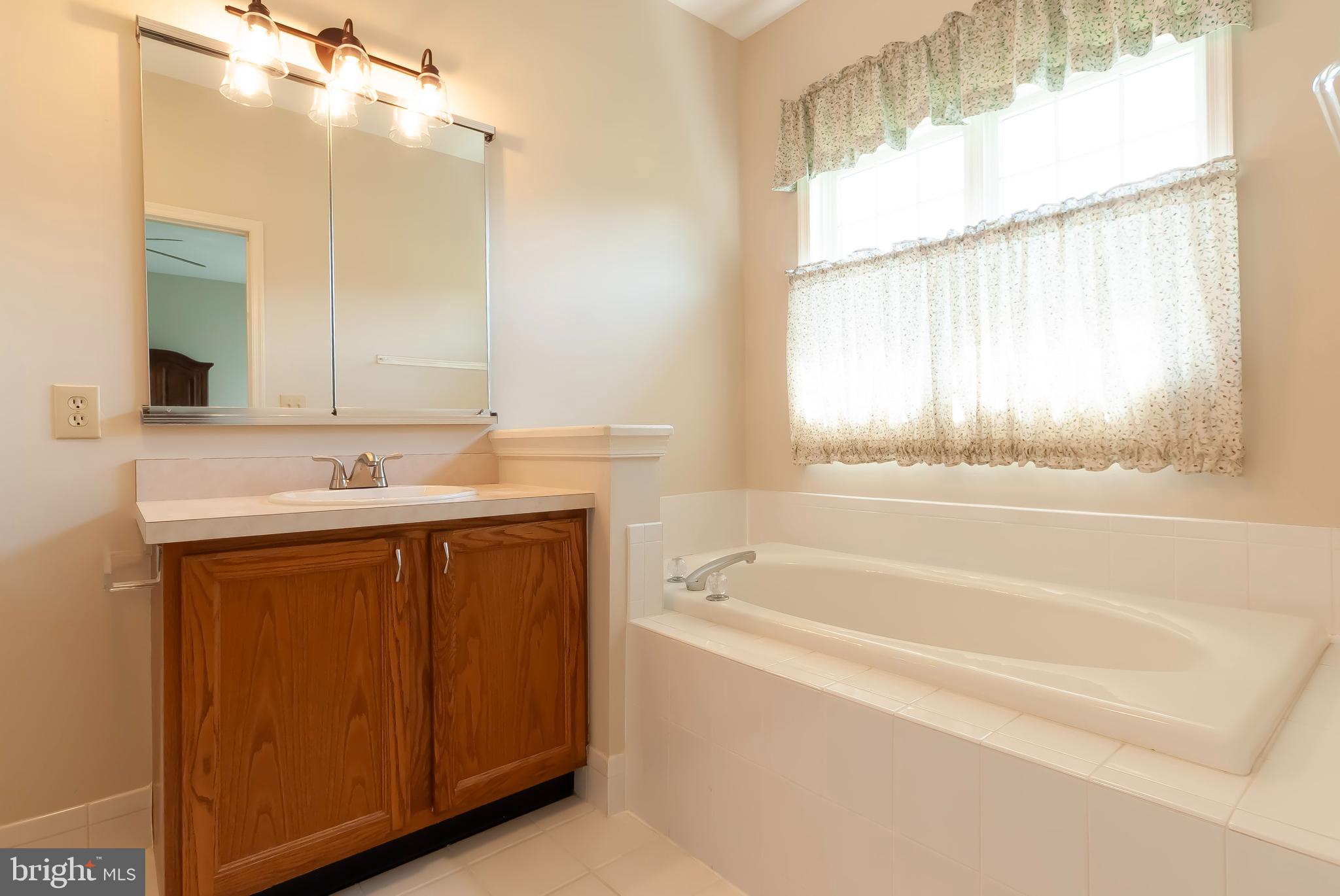 89 Lantern Lane Columbus, NJ 08022 - Photo 25 of 55 a spacious bathroom with a tub sink and mirror