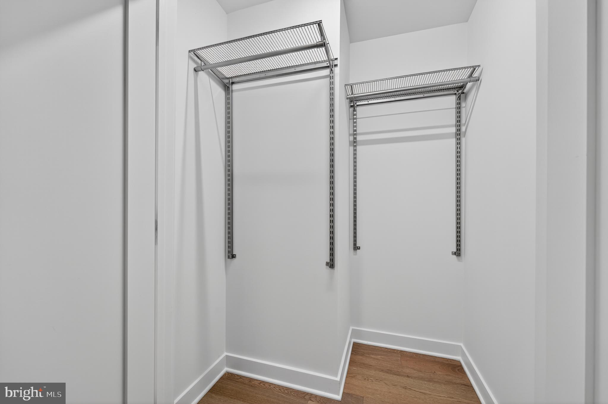 37 L Street Southeast, Unit A701 Washington, DC 20003 - Photo 15 of 45 a view of small space with racks on the wall