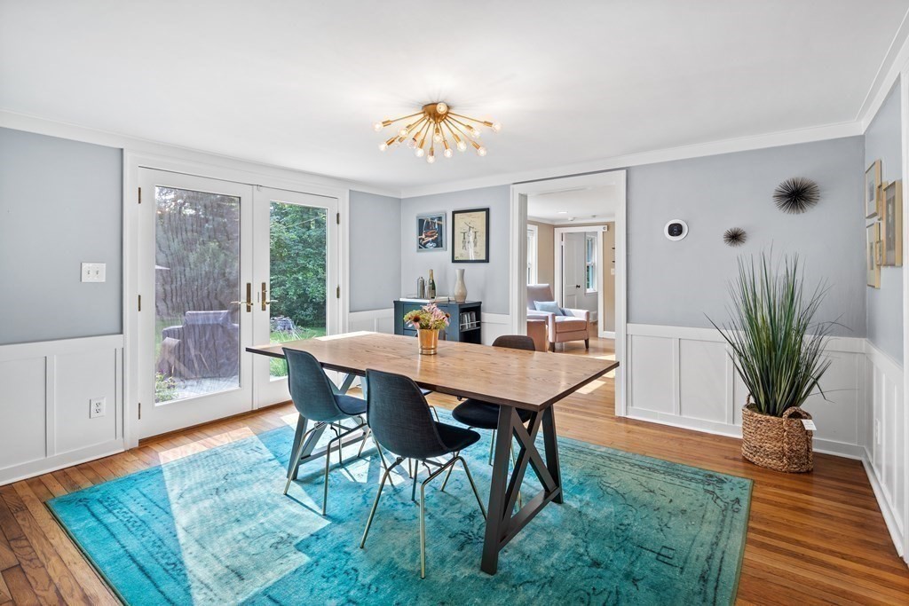 143 Boston Post Road Wayland, MA 01778 - Photo 13 of 17 a view of a dining room with furniture window and wooden floor