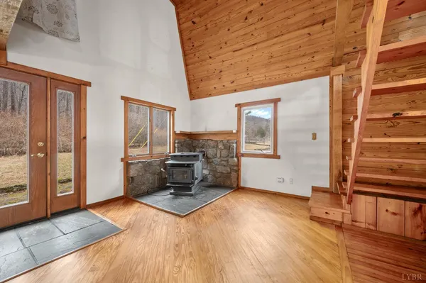 a view of a livingroom with a furniture