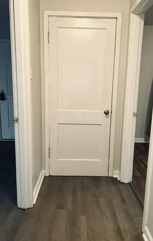 a view of storage and utility room with washer and dryer