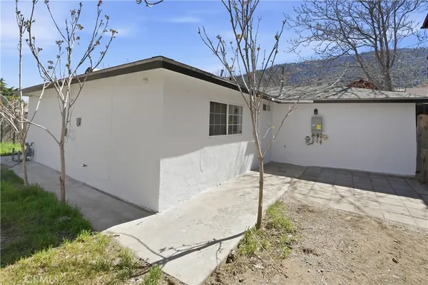 a backyard of a house