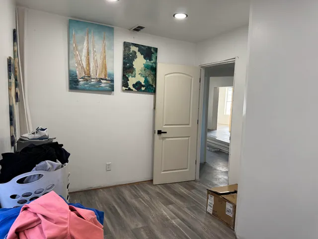 a room with storage and utility