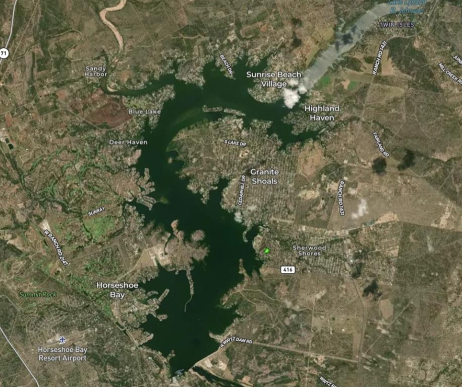 0 Hill Ridge Drive Granite Shoals, TX 78654 - Photo 15 of 26 Aerial map of property and surrounding area