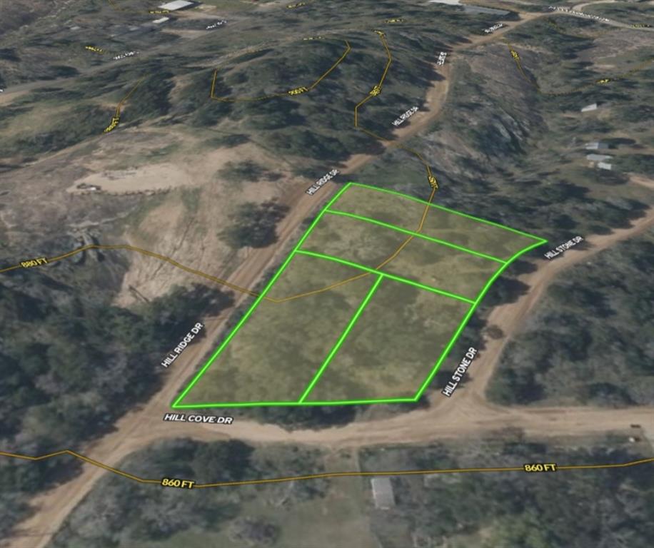 0 Hill Ridge Drive Granite Shoals, TX 78654 - Photo 18 of 26 Aerial view of property's location featuring property parcel outlined