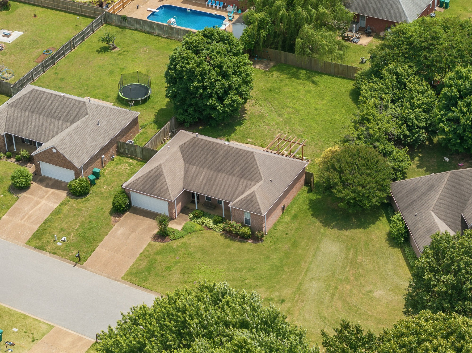 270 Reed Circle Medina, TN 38355 - Photo 10 of 30 an aerial view of a house with swimming pool