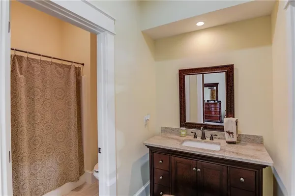 a living room with furniture and windows