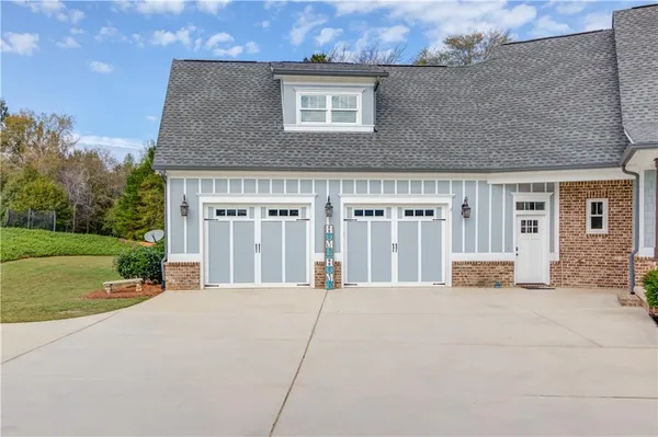 a view of a entryway door front of house