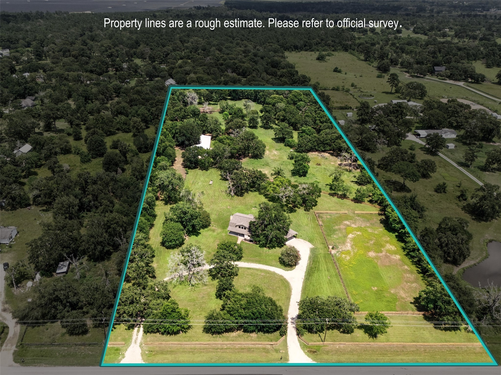 1680 Bowler Road Waller, TX 77484 - Photo 2 of 42 an aerial view of residential houses with outdoor space
