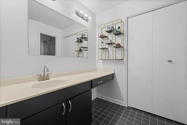 a view of balcony with wooden floor