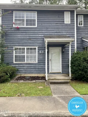 a front view of a house