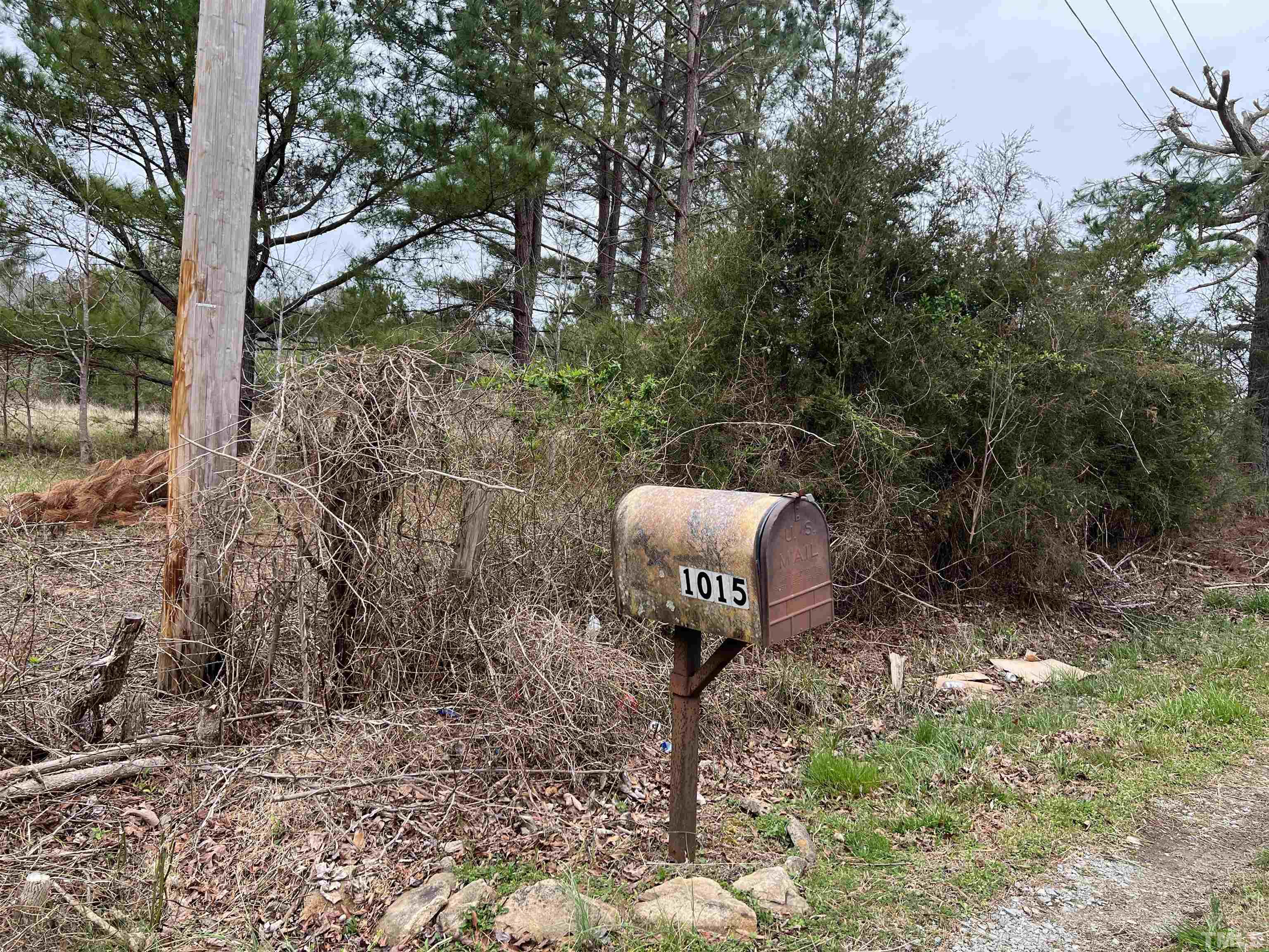 a wooden bench sitting in the backyard