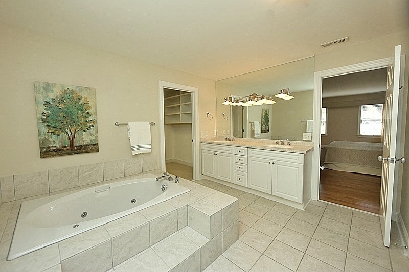 4310 Swarthmore Road Durham, NC 27707 - Photo 14 of 23 Large Separate Shower with built in seat, Whirlpool Bathtub, Large walk-in closet, Separate water closet, double vanity Master Bath/Spa