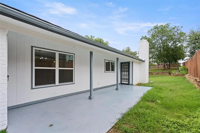 a view of room with cabinets
