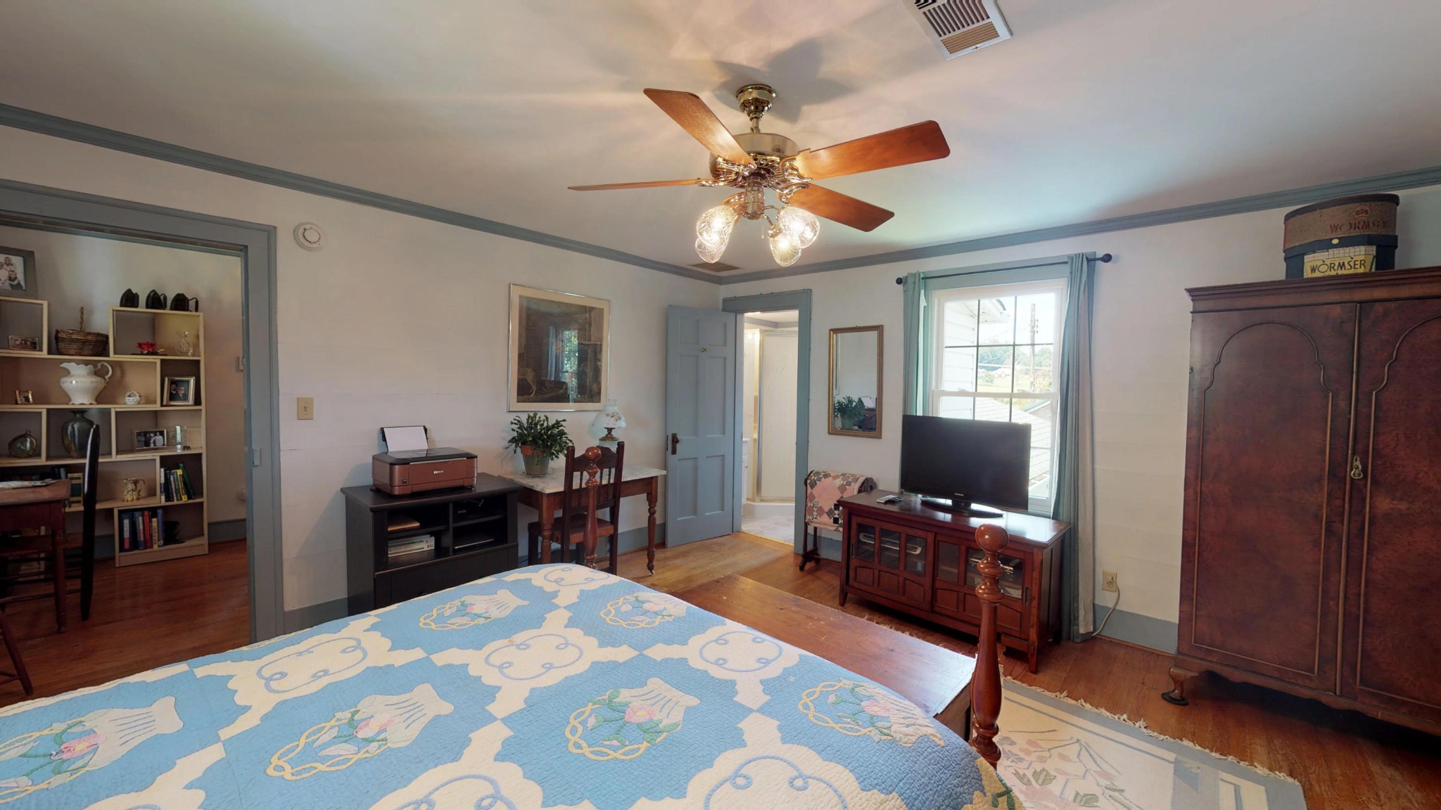 4965 Roberson Spring Road Loudon, TN 37774 - Photo 28 of 39 a bedroom with furniture and a flat screen tv