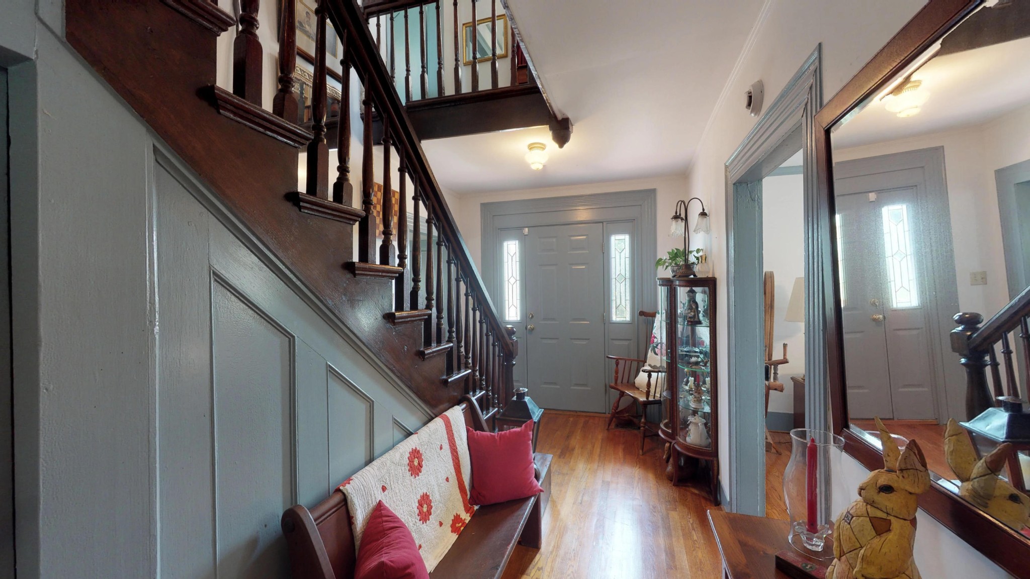 4965 Roberson Spring Road Loudon, TN 37774 - Photo 10 of 39 a view of a hallway with wooden floor and stairs