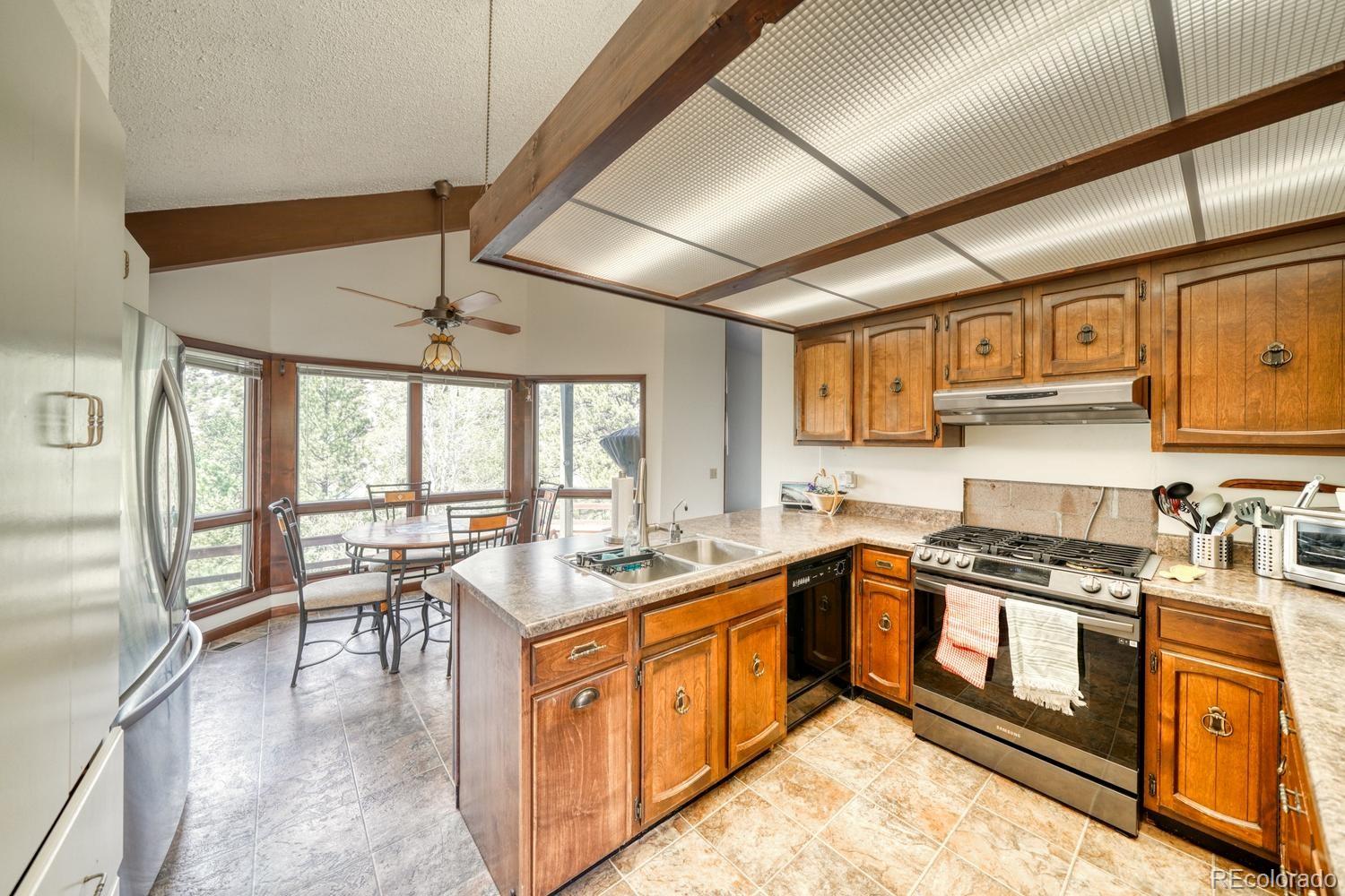 15351 Chimney Rock Road Nathrop, CO 81236 - Photo 26 of 48 a kitchen with lots of counter top space