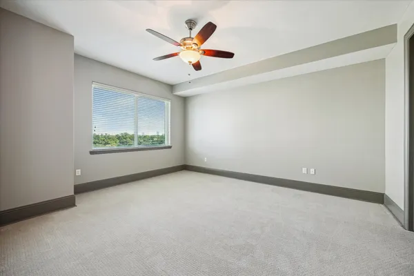 an empty room with window