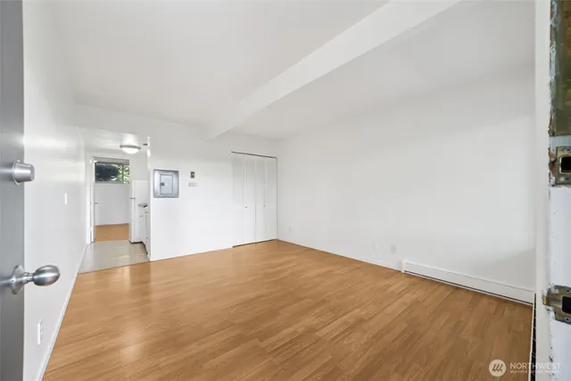wooden floor in an empty room