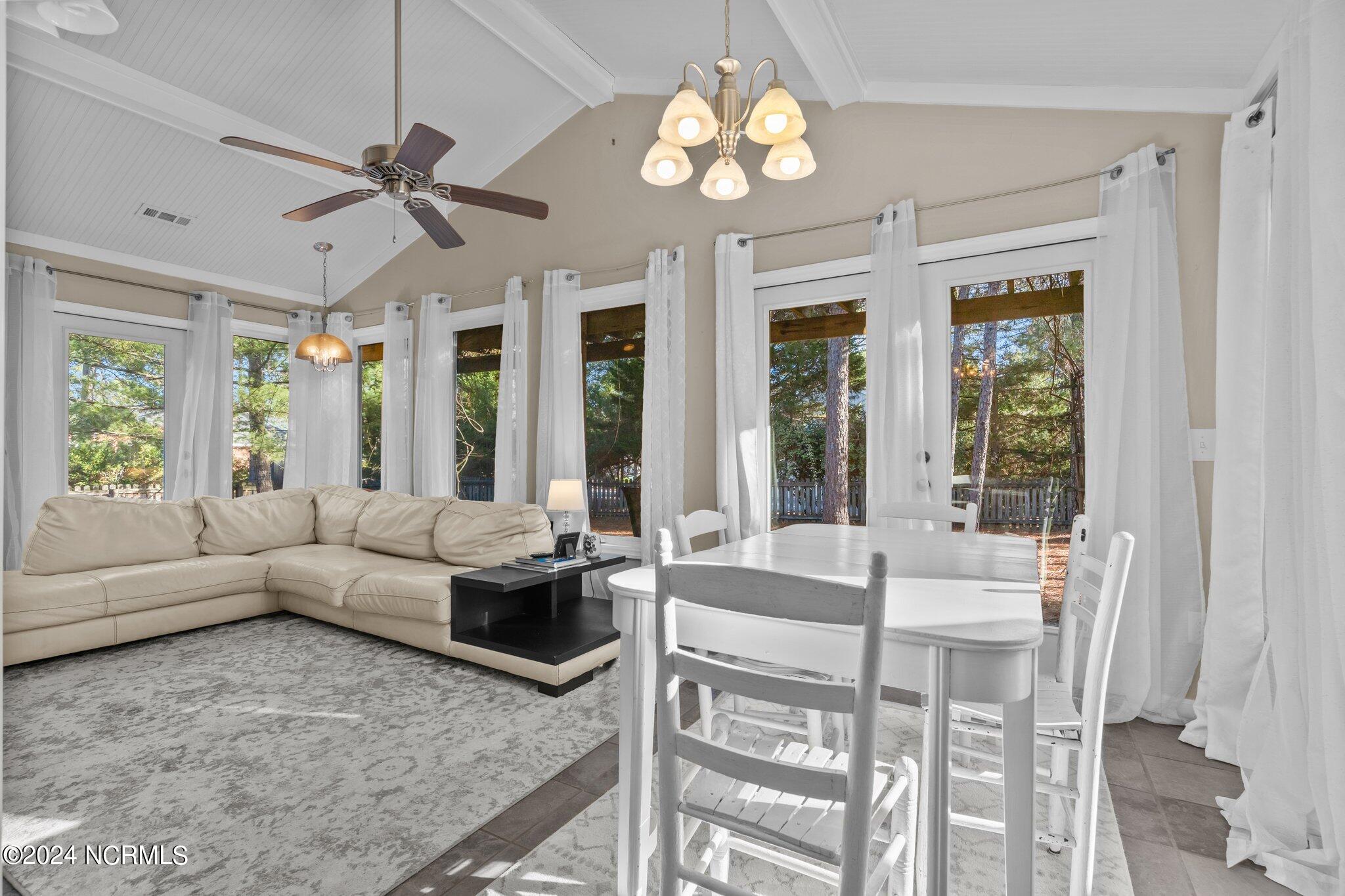 6 Canter Place Pinehurst, NC 28374 - Photo 15 of 29 Sunroom with Vaulted Ceilings