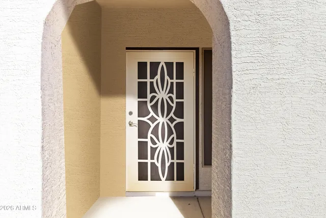 a view of front door