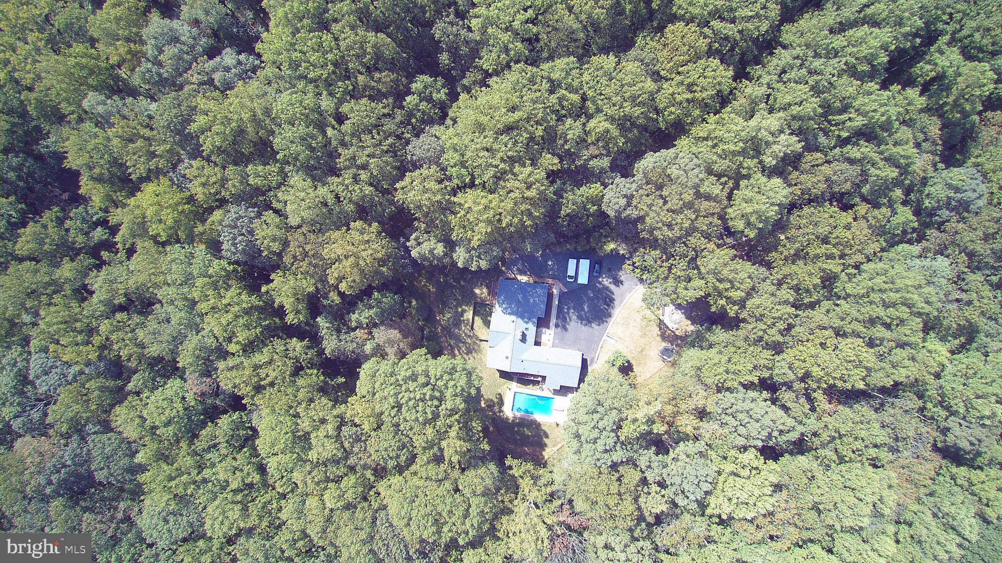 Expanded Aerial View of Property and Pool