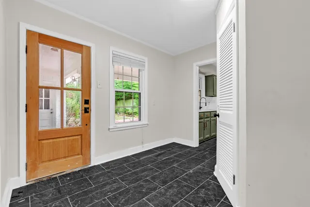 a view of an empty room