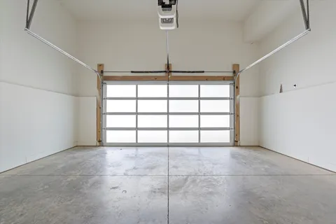 a view of a room with a window