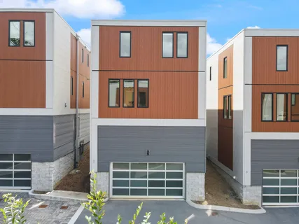 a front view of a building