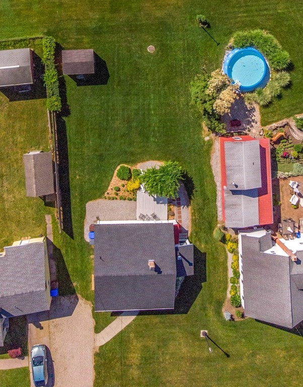 130 Cottage Road Enfield, CT 06082 - Photo 31 of 33 an aerial view of a house with a swimming pool yard and outdoor seating